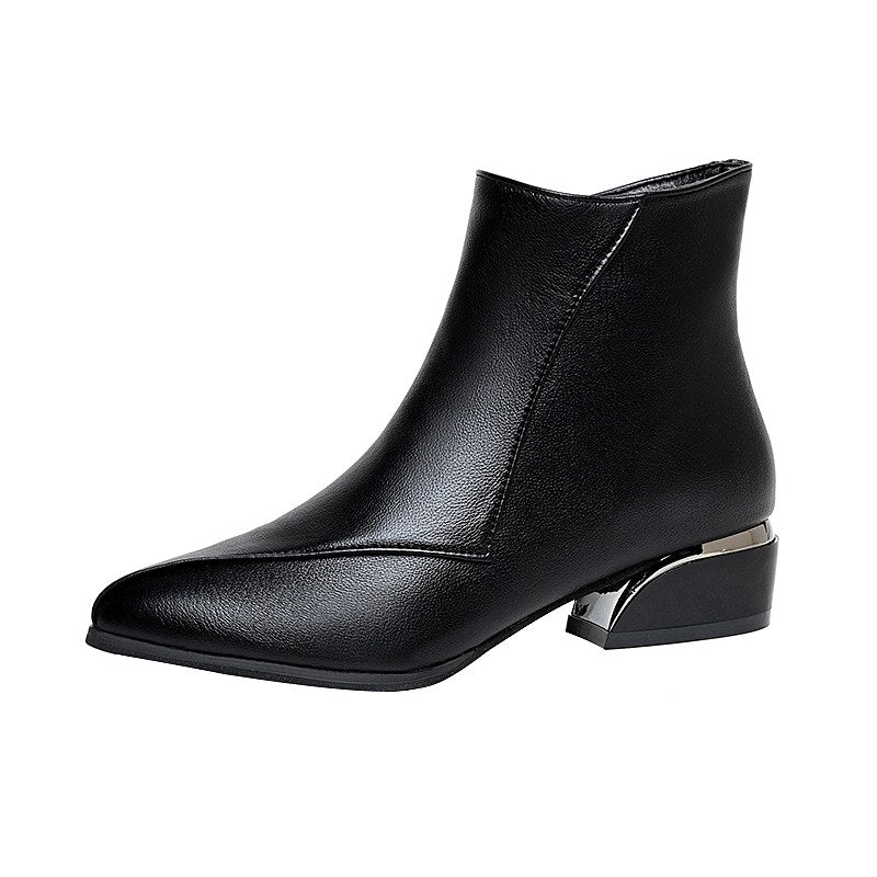 Kira - Women's Low Block Heel Ankle Boots 5