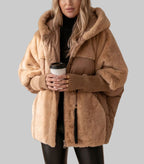 Kora - Women's Down Jacket with Faux Fur-Lined Hood