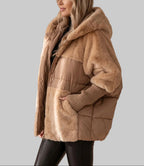 Kora - Women's Down Jacket with Faux Fur-Lined Hood
