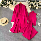 Lella - Women’s Sleeveless Knit Top, Cardigan and Pants Set 8