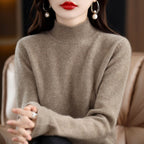 Luca - Women's Half-Turtleneck Loose Sweater 4