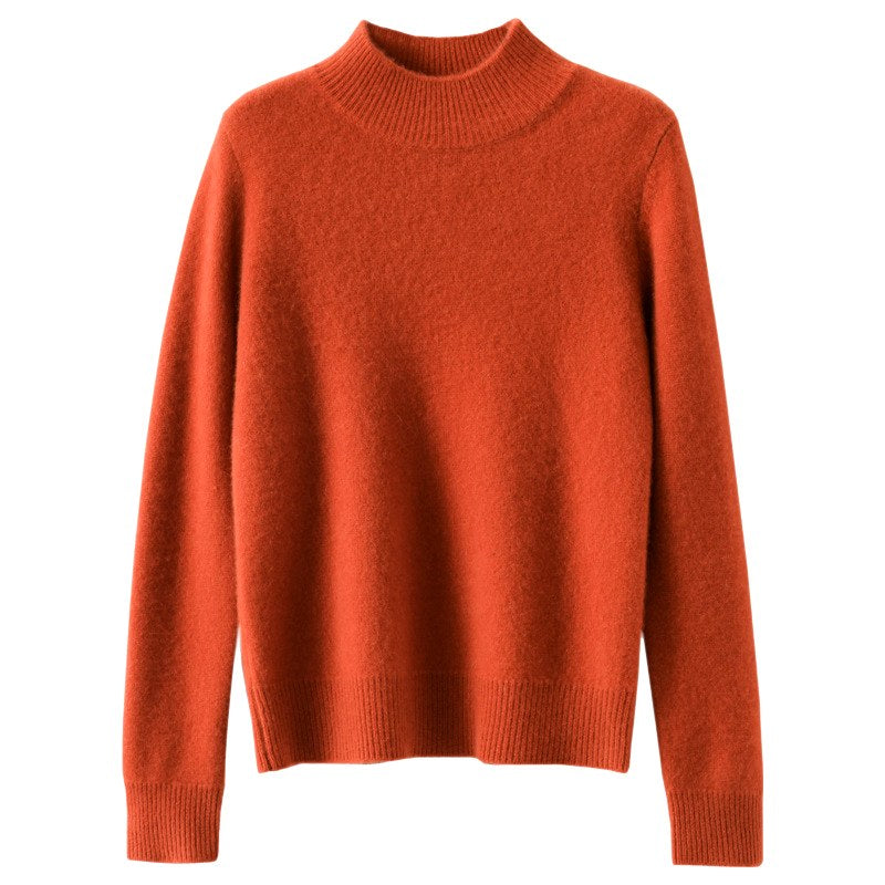Luca - Women's Half-Turtleneck Loose Sweater 7