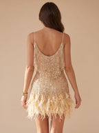 Lucinda - Women’s Sequin Fringe Party Dress
