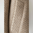 Lucy - Women's Textured Button-Front Cardigan with Collarless Neckline