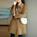 Lucy - Women’s Wool Blend Double-Breasted Coat 5