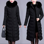Lyanna - Women’s Fur Collar Padded Coat 4