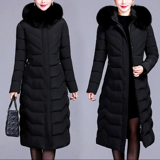 Lyanna - Women’s Fur Collar Padded Coat 4