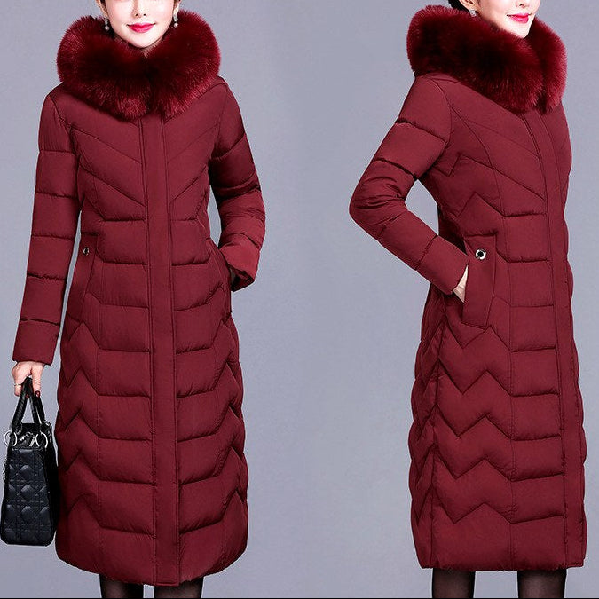 Lyanna - Women’s Fur Collar Padded Coat 9