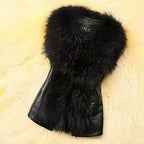 Macey - Women's Faux Fur Trimmed Sleeveless Vest 1