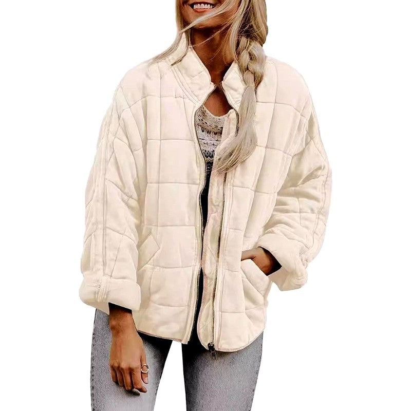 Maddie – Women’s Quilted Stand Collar Jacket 5