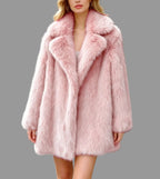 Maggie - Women's Faux Fur Oversized Collar Coat