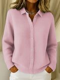 Marguerita - Women's Button-Front Ribbed Cardigan