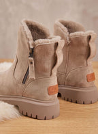 Marguerite - Women's Shearling-Lined Suede Ankle Boots
