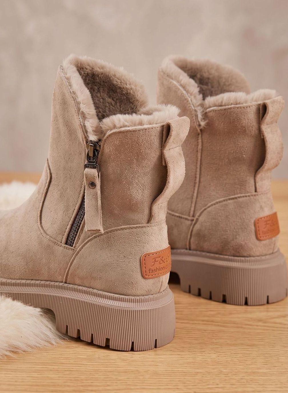Marguerite - Women's Shearling-Lined Suede Ankle Boots