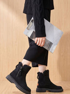 Marguerite - Women's Shearling-Lined Suede Ankle Boots