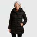 Maricris - Women's Quilted Puffer Coat with Zip Closure