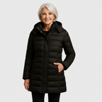 Maricris - Women's Quilted Puffer Coat with Zip Closure