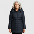 Maricris - Women's Quilted Puffer Coat with Zip Closure