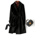 Marlene - Women’s Single-Button Coat with Self-Tie Belt 2