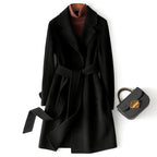 Marlene - Women’s Single-Button Coat with Self-Tie Belt 2