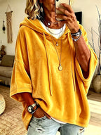 Marlowe – Women's Relaxed Hooded Poncho Sweatshirt 4