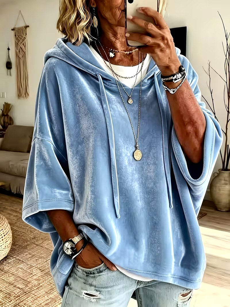 Marlowe – Women's Relaxed Hooded Poncho Sweatshirt 5