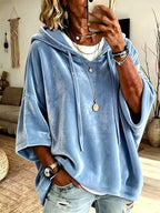 Marlowe – Women's Relaxed Hooded Poncho Sweatshirt 5