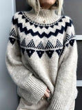 Maude - Women’s High Neck Winter Knit Sweater 2