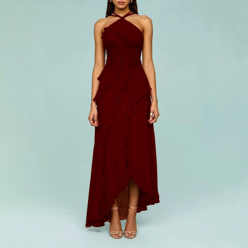 Maxine - Women’s One-Shoulder Ruched High-Low Evening Dres 3