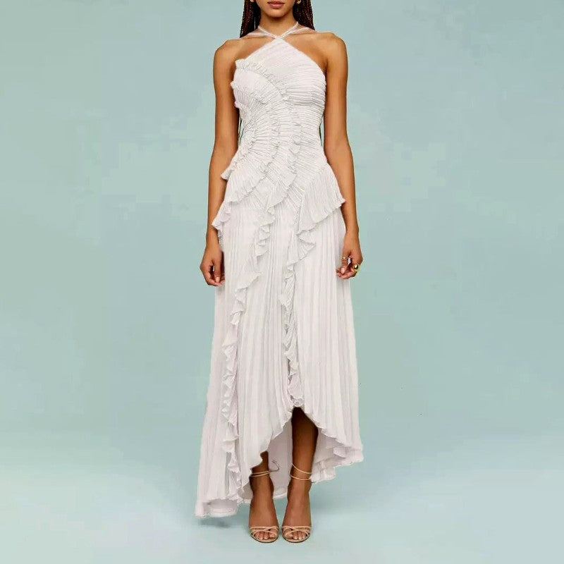 Maxine - Women’s One-Shoulder Ruched High-Low Evening Dres 4