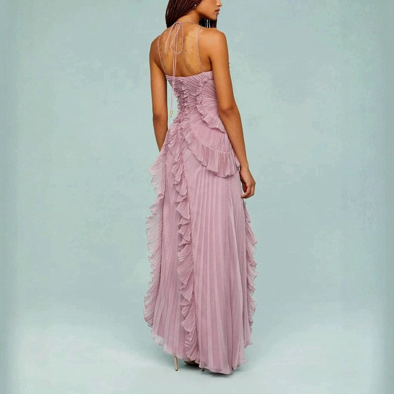 Maxine - Women’s One-Shoulder Ruched High-Low Evening Dres 5