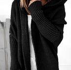 Megan - Women's Longline Ribbed-Trim Knit Cardigan 7