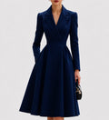 Minerva - Women's Wrap Blazer A-Line Midi Dress