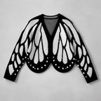 Monroe – Women’s Butterfly Wing Pattern Knit Cardigan 4