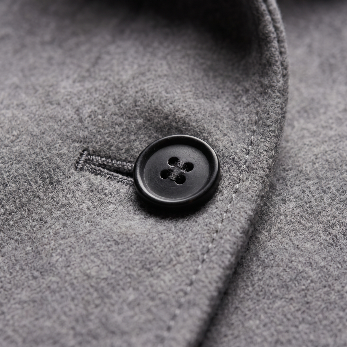 Nalani - Women's Button-Front Wool Coat with Notch Collar