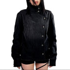 Nyomi - Women’s Asymmetric Button Front Jacket 7