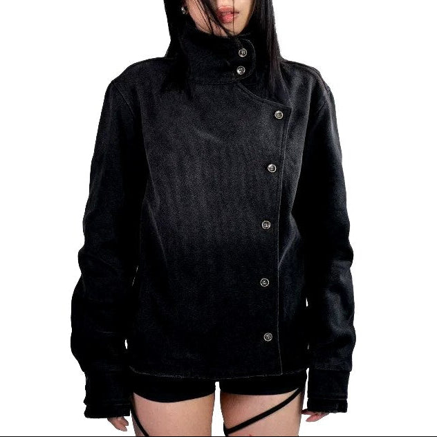 Nyomi - Women’s Asymmetric Button Front Jacket 7