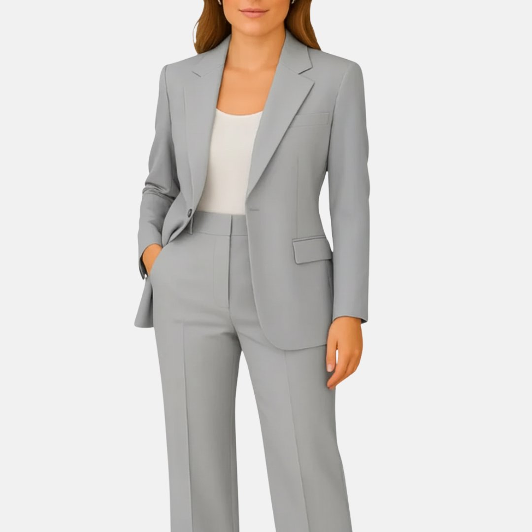 Odette - Women's Single-Button Tailored Blazer & Pant Set