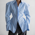 Olivia – Women’s Fitted Button Front Long Sleeve Shirt 1