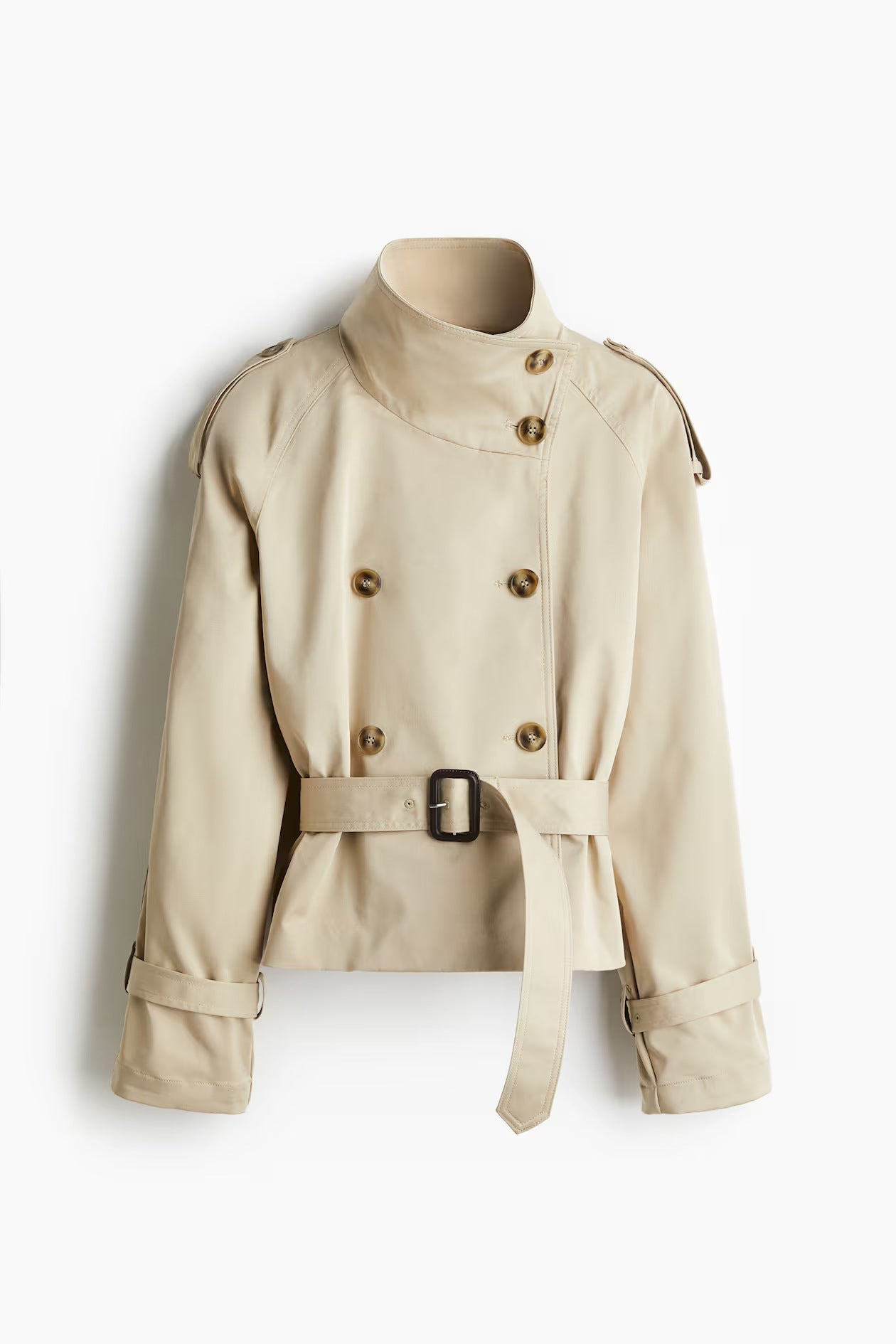 Priya - Women's Belted Double-Breasted Trench Jacket