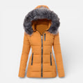 Quinley - Women's Puffer Jacket with Faux Fur-Lined Hood