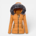 Quinley - Women's Puffer Jacket with Faux Fur-Lined Hood