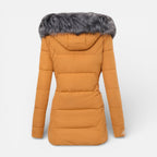 Quinley - Women's Puffer Jacket with Faux Fur-Lined Hood
