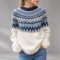 Renata - Women's Nordic-Pattern Wool Sweater