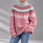 Renata - Women's Nordic-Pattern Wool Sweater