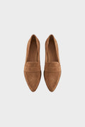 Rhian - Women's Pointed-Toe Suede Loafers