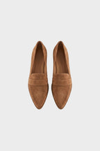 Rhian - Women's Pointed-Toe Suede Loafers