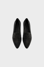 Rhian - Women's Pointed-Toe Suede Loafers