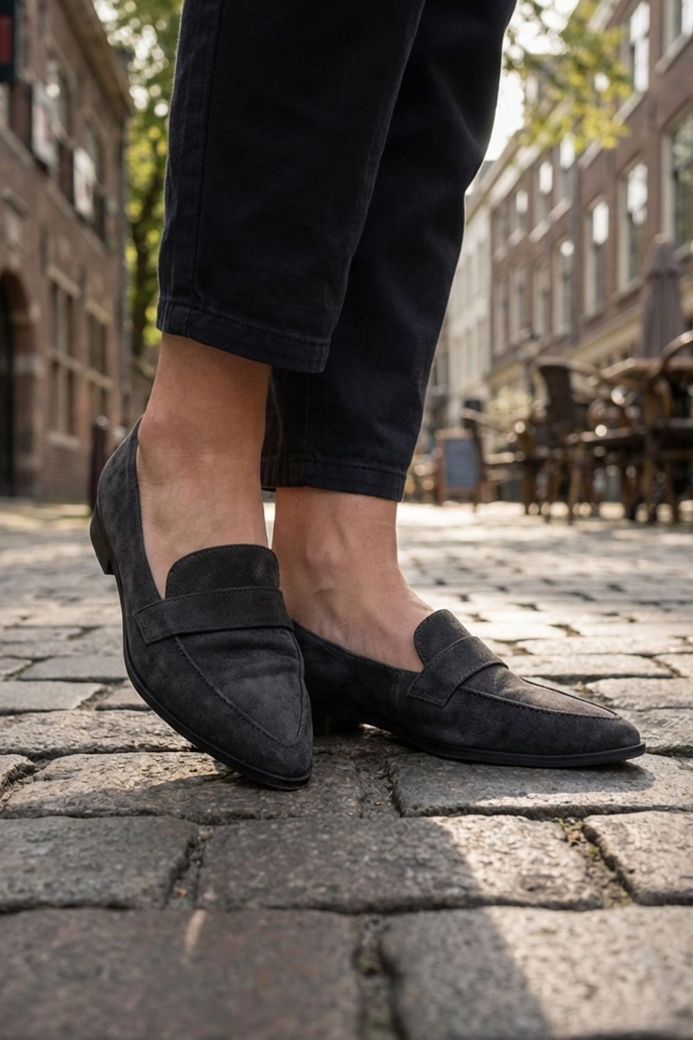 Rhian - Women's Pointed-Toe Suede Loafers