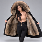 Romina - Women's Full-Length Faux Fur Lined Coat